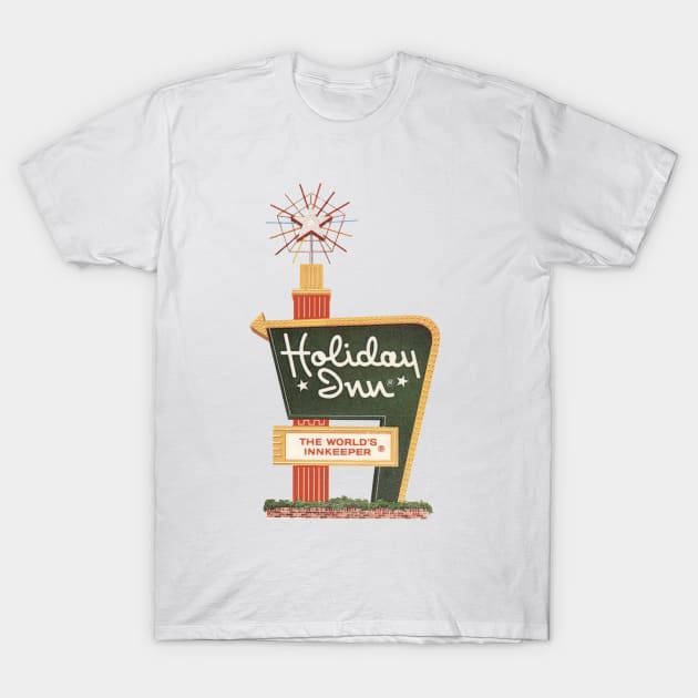 Iconic Holiday Inn Sign T-Shirt by offsetvinylfilm